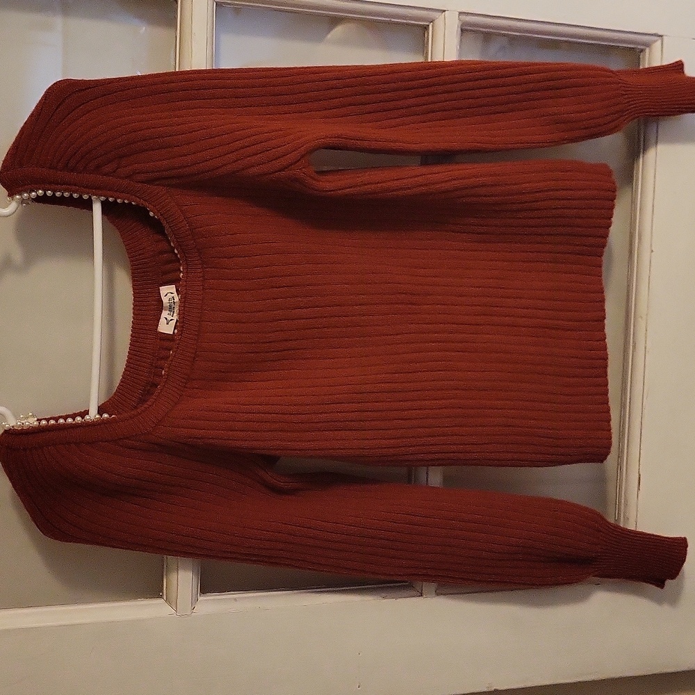 Nanette Lepore M Women's Sweater Picante Orange
